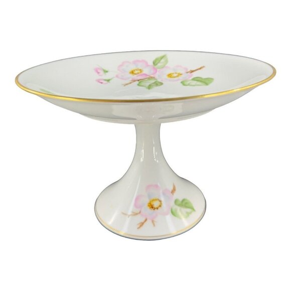 Thomas Bavaria Decope WJS Porcelain Ceramic Cake Stand Plate Footed Compote VTG - Picture 1 of 14
